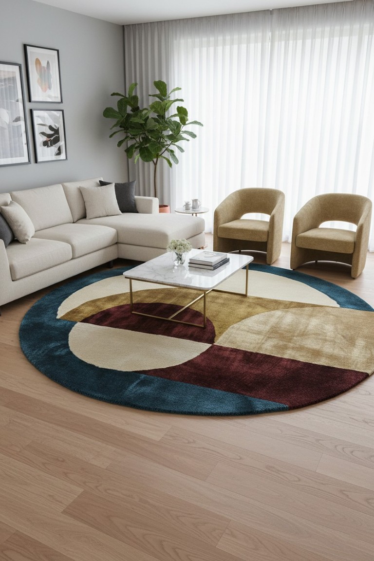 Novessa Hand-Tufted Wool Blend Rug 1