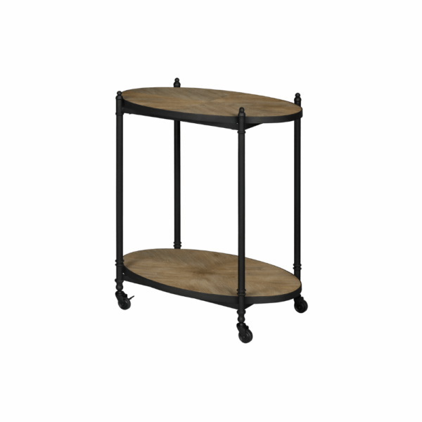 Alloy Side Table with Wheels 0