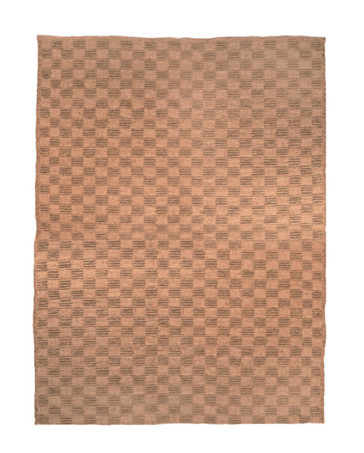 Checkered Jute Rug – Handwoven Natural Fiber Flooring 0