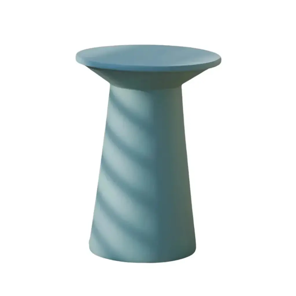 Precious Side Table – Fiberglass Round Modern Design 0