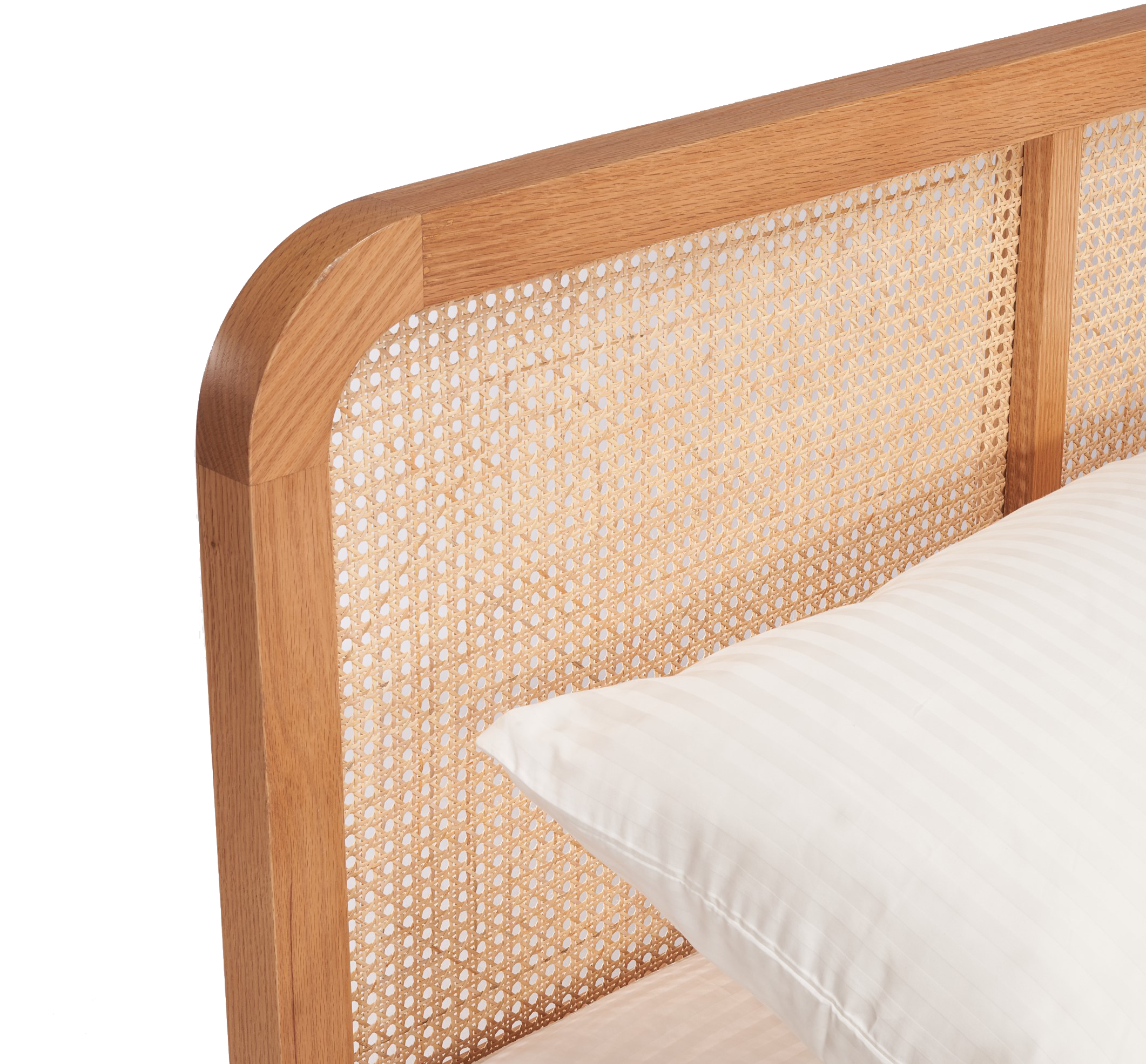 Chamfered Cane Bed 5