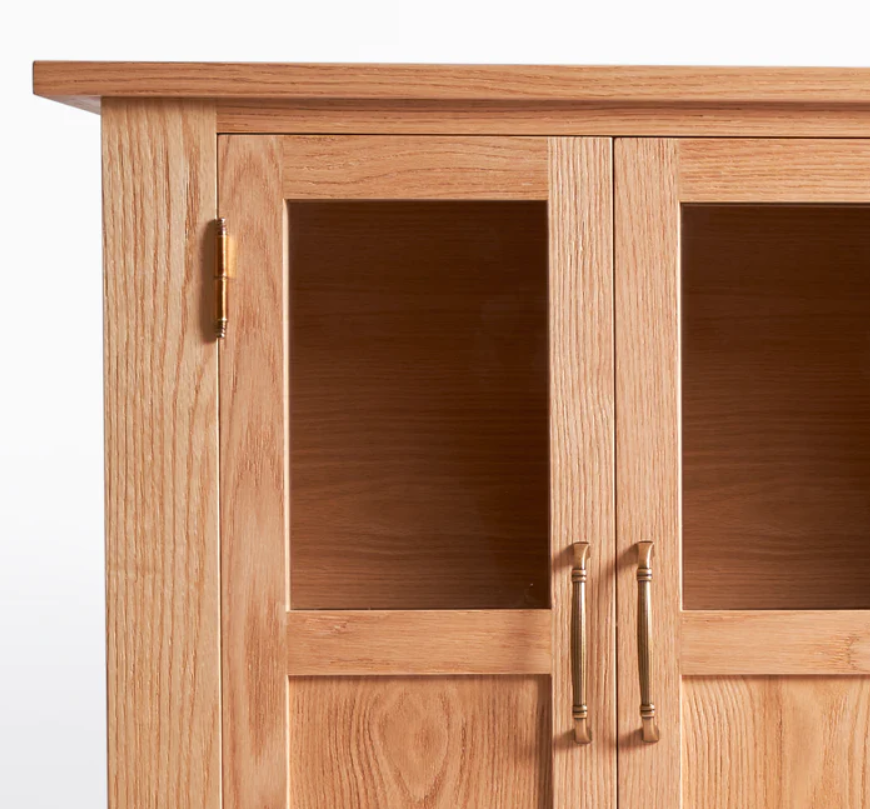 Glass Window Oak Buffet 2