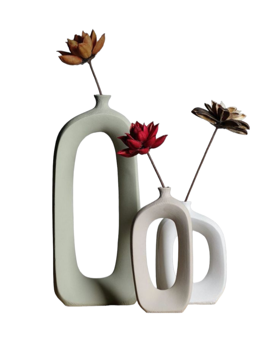Stylish Ceramic Set Vase 0