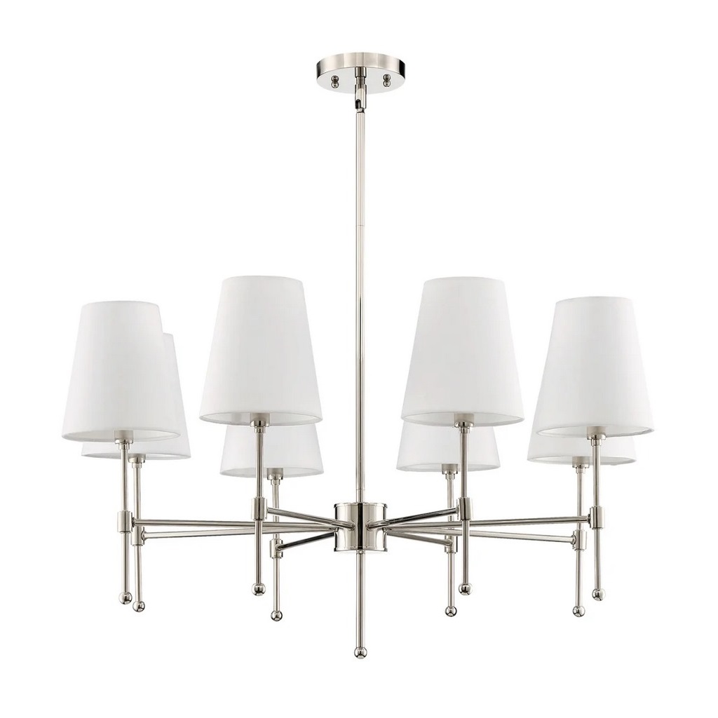 Rebecca Chandelier  - Silver and White - YLIG.YL694 0