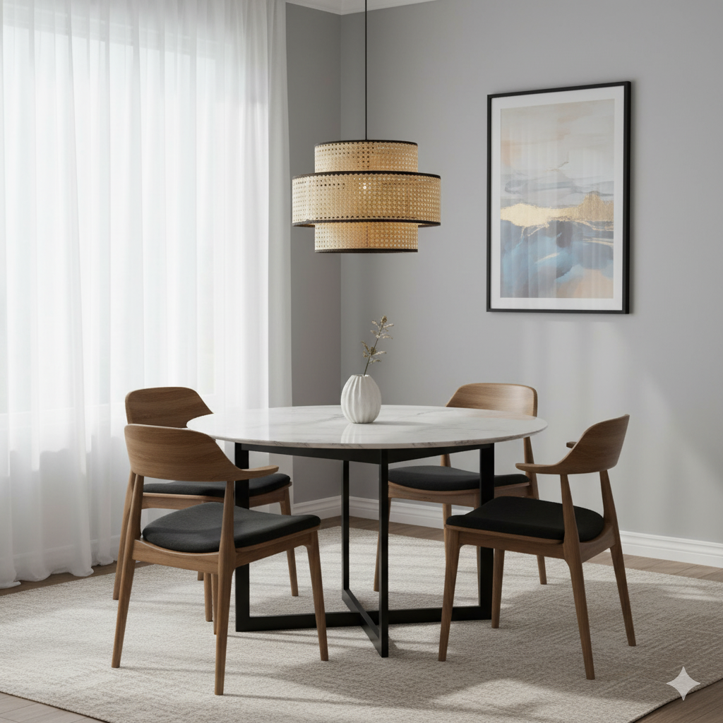 Beige and Black Ceiling Lamp - YL1148 1