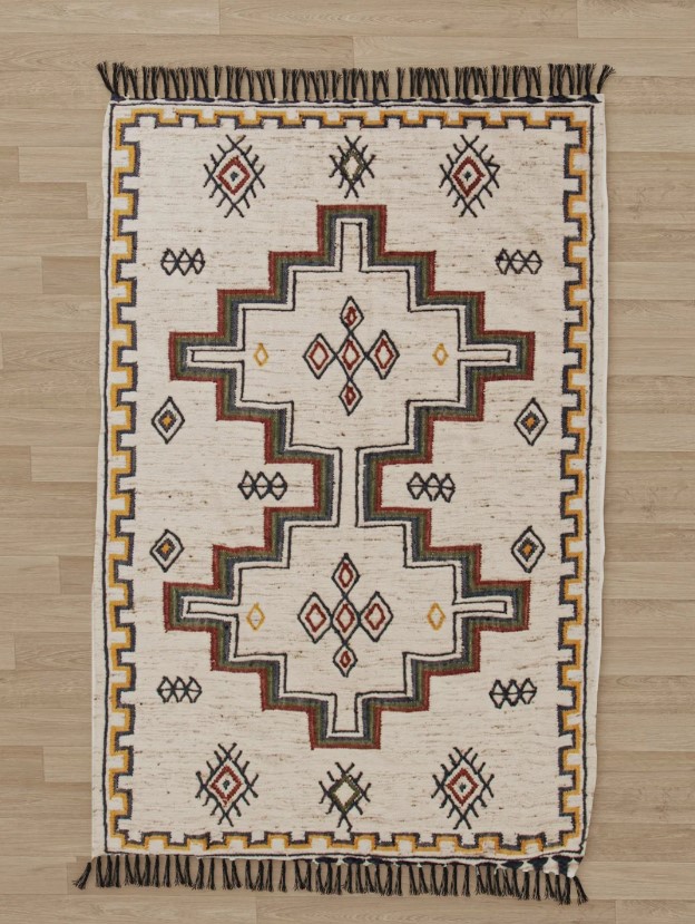 Cressi Handwoven Geometric Rug – Bohemian Southwestern Style 0