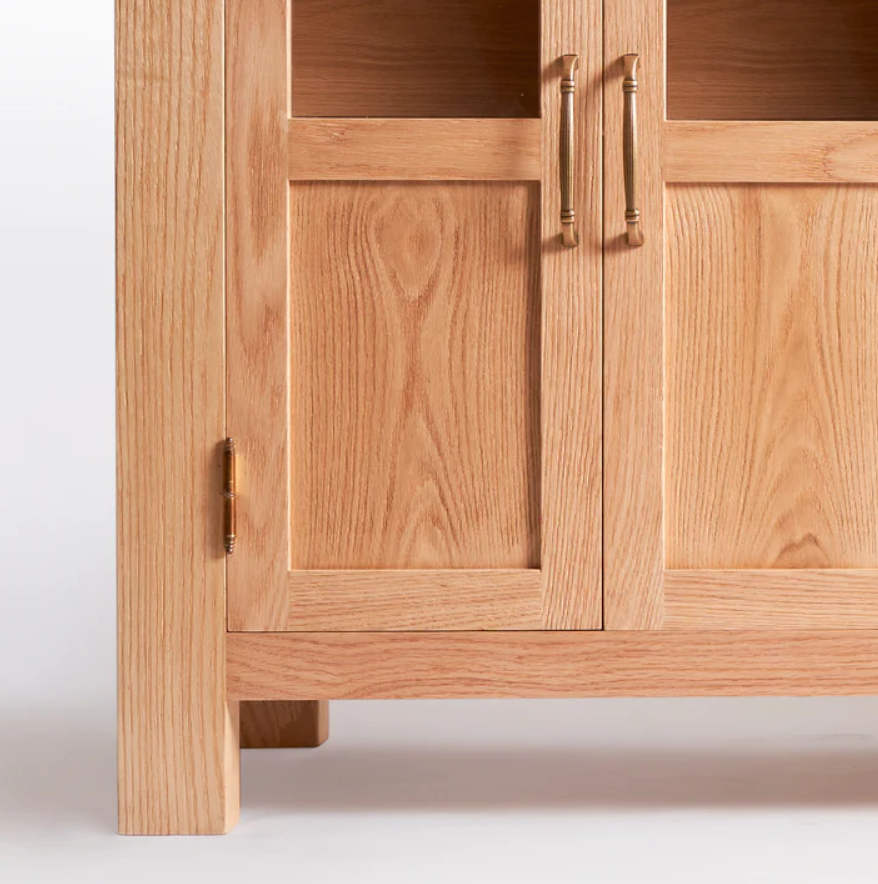 Glass Window Oak Buffet 3
