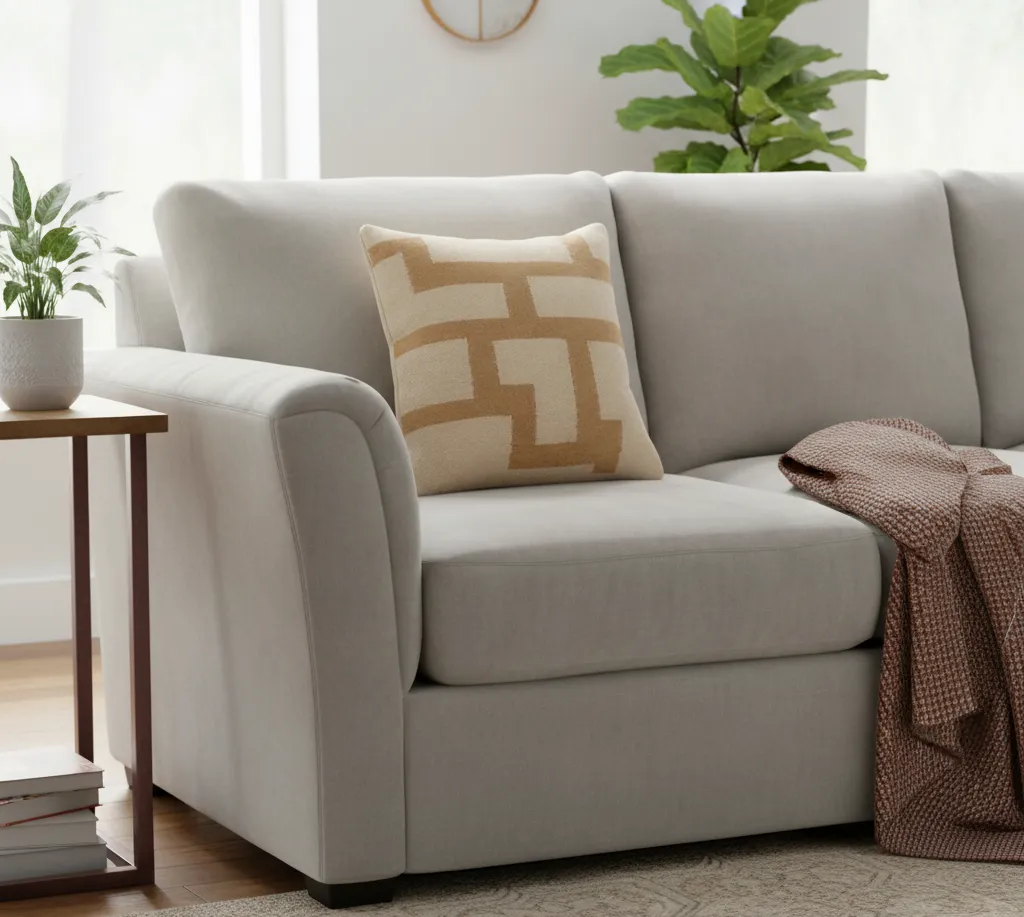 Beige Tetris Cushion 2