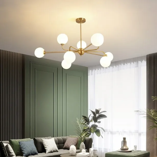 Gold and White Ceiling Lamp - YL788 1