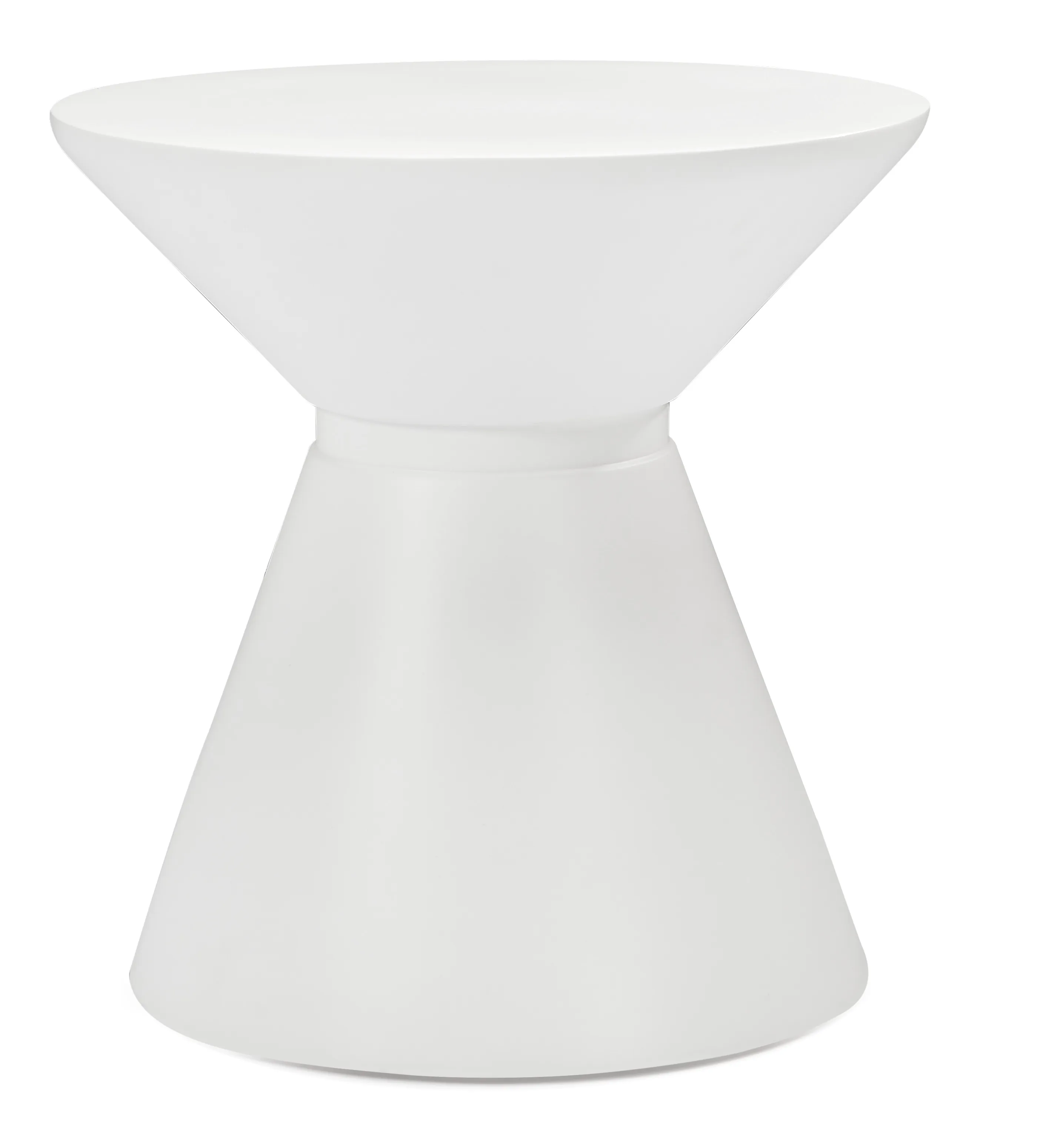 Tawq Round Fiberglass Side Table 0