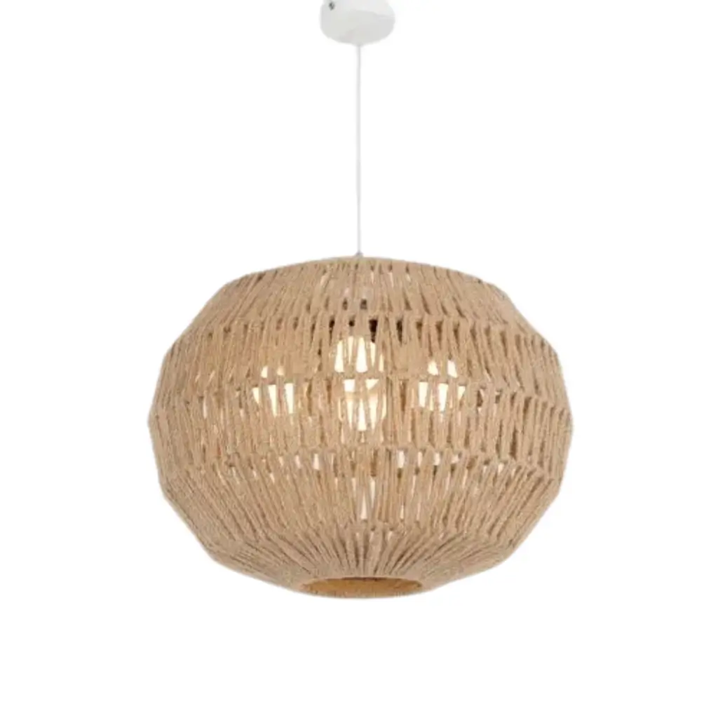 Geometric Jute Pendant Lamp Ce_Bu_002 0