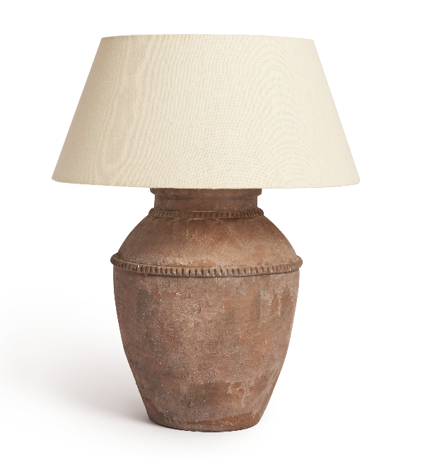 Antiqued Brown Side Lamp 0