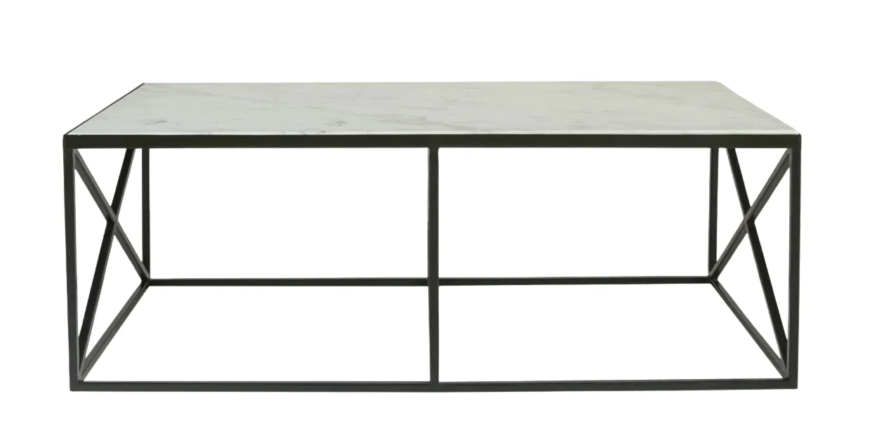Vela Table AG1010 - Marble\Glass Top - Metal Legs image