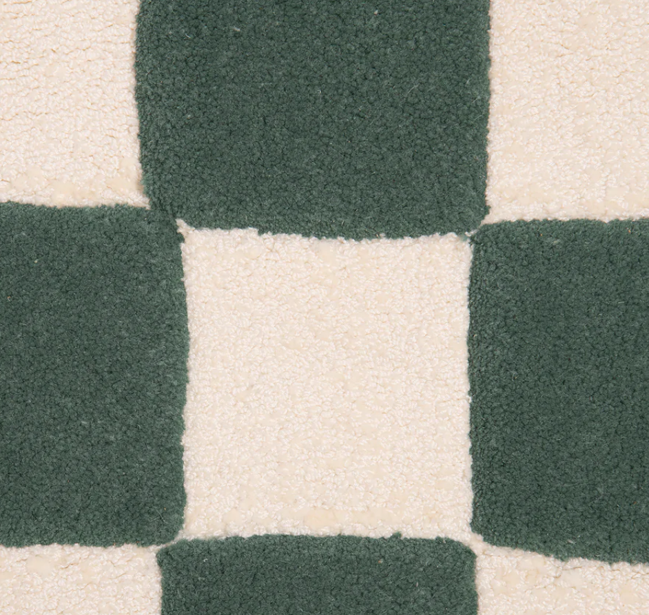 Andy Teal & White Tufted Rug 2