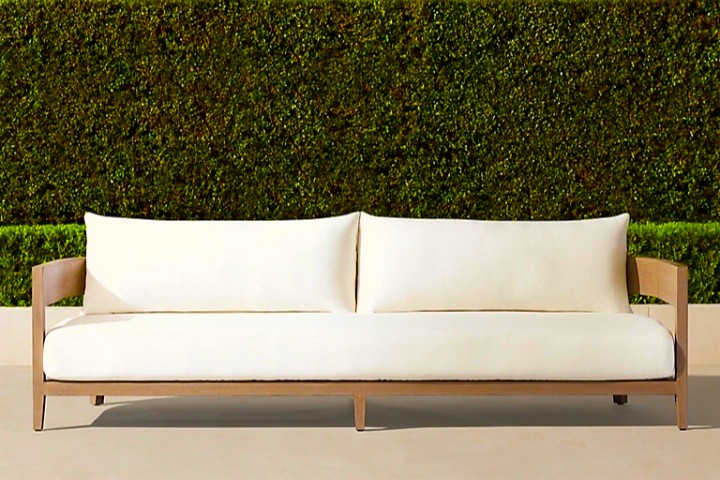 Curve Sofa - Swedish Wood - Waterproof Fabric 2