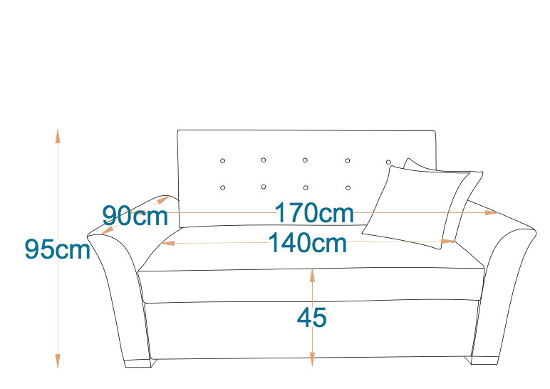 Vancouver Pull Out Bed For 2 -  Fully Upholstered 5