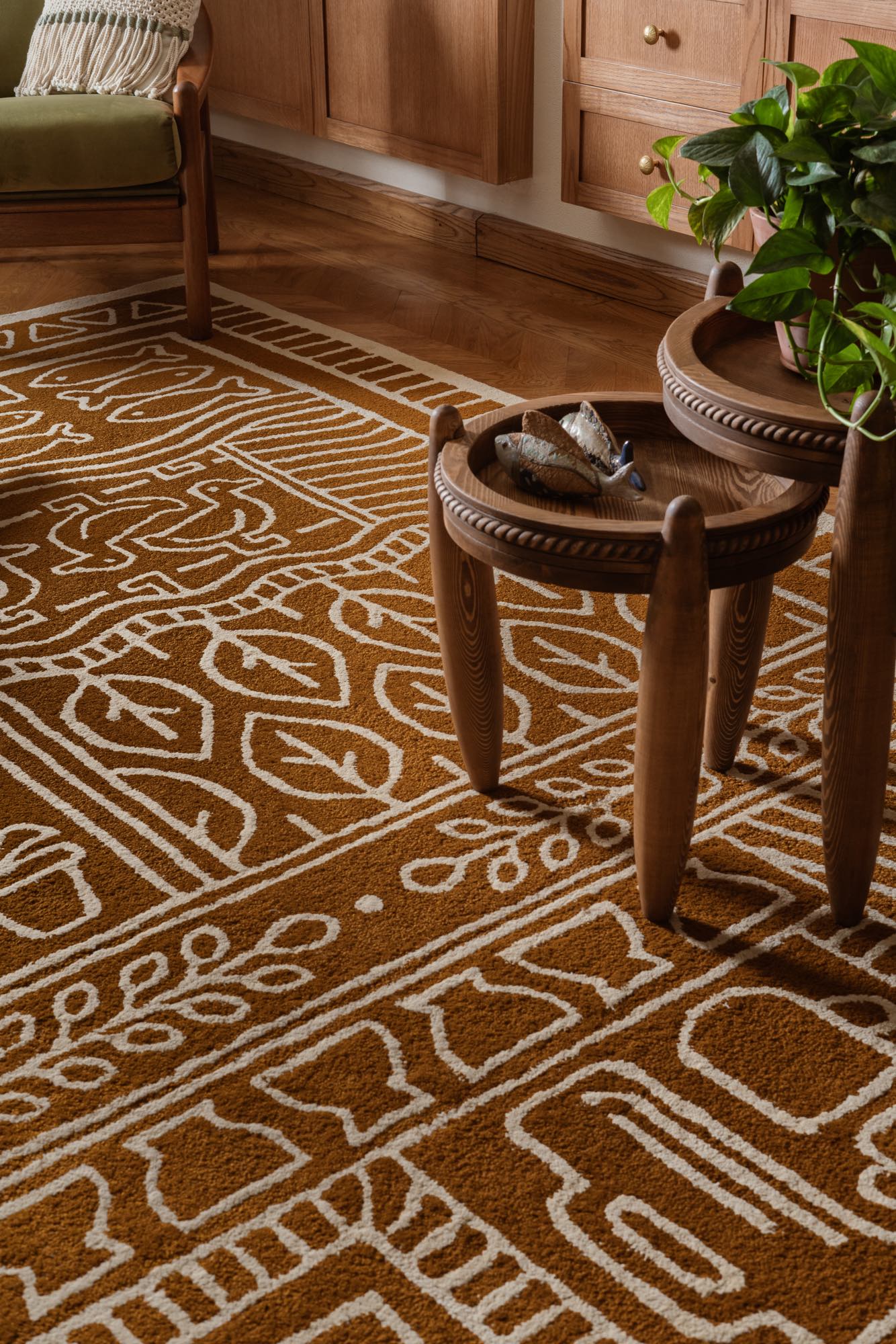 Tunis Orange Rug 2