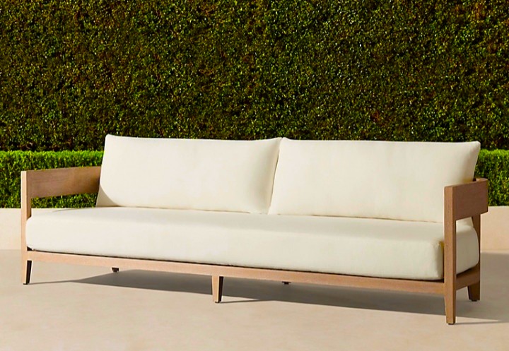 Curve Sofa - Swedish Wood - Waterproof Fabric 0