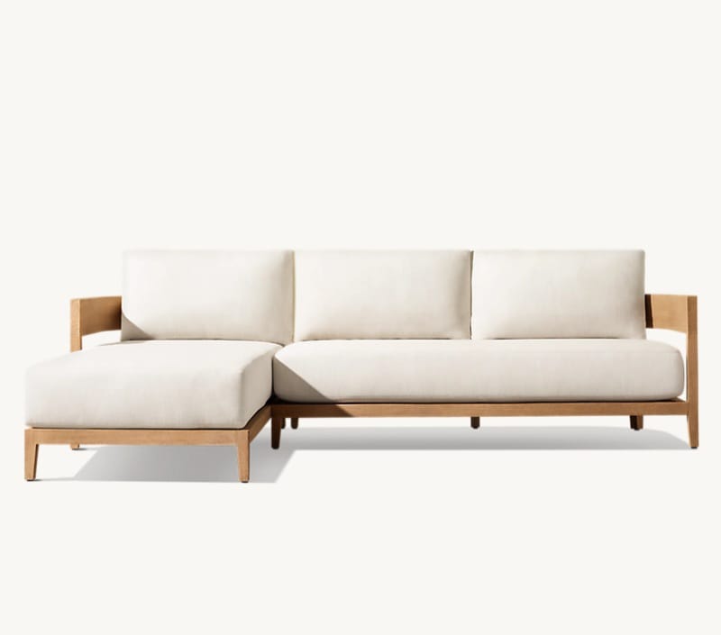 Curve Corner Sofa - Swedish Wood - Waterproof Upholstery 2