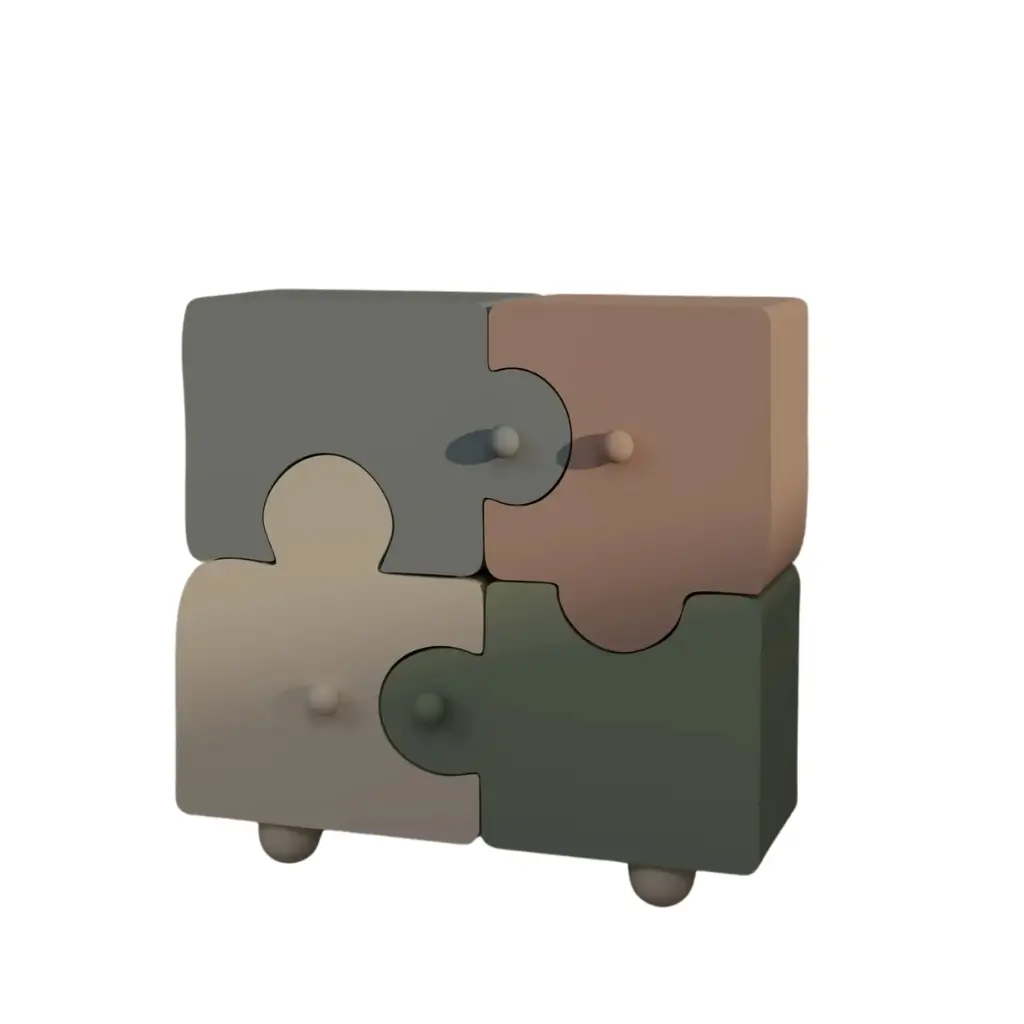 Puzzle Pop Cabinet – Playful Kids’ Storage 0