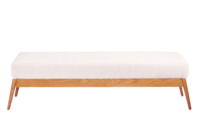 Joey Upholstered Bench With Oak Base – Modern & Minimalist Design 0