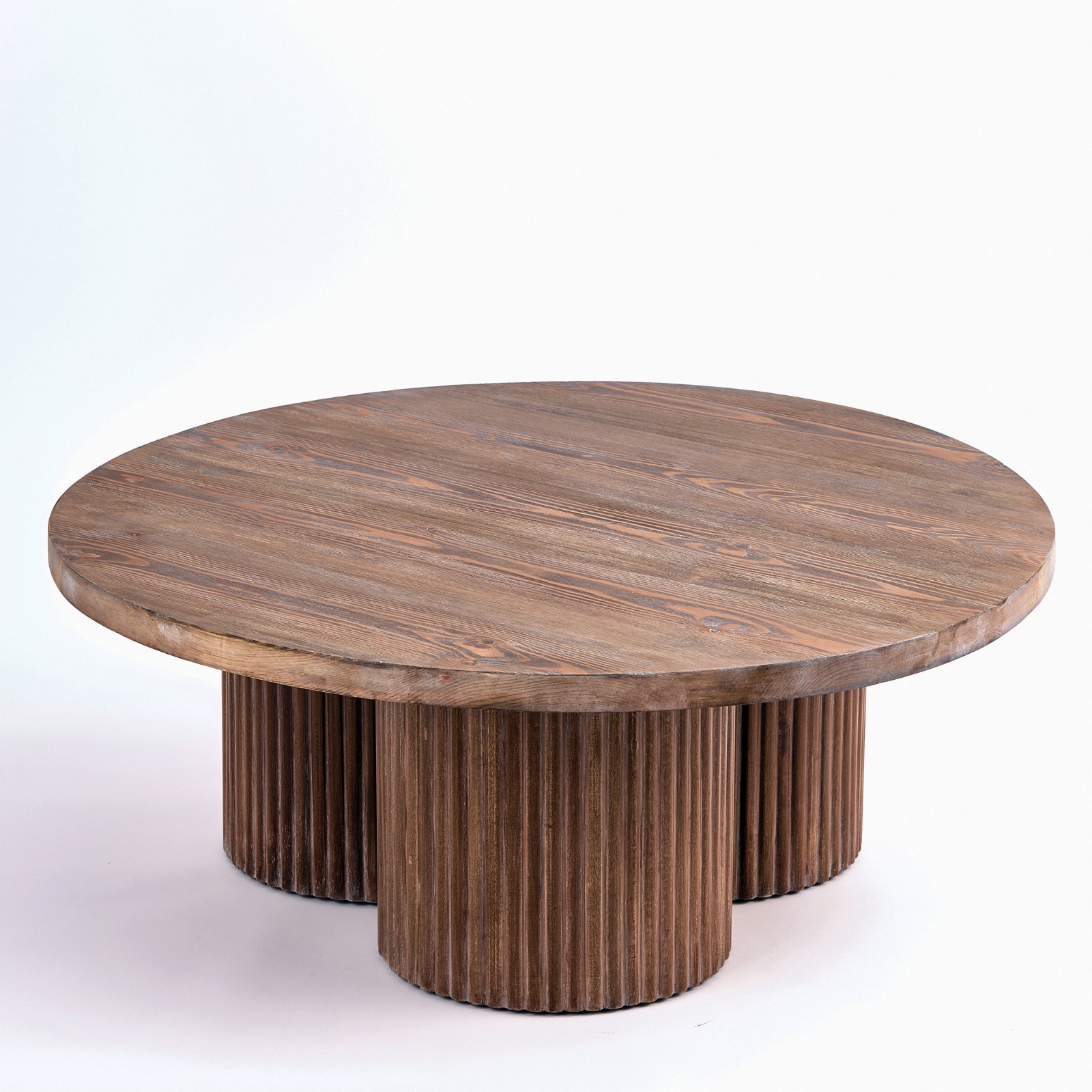 Tri Coffee Table - Massive Pine Wood Structure 0
