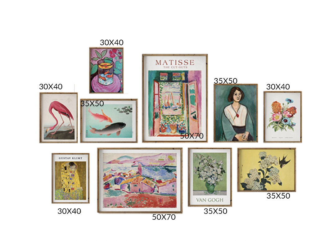 Eclectic Gallery Wall Print Set of 10 1