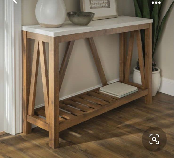 Basic Console With Marble Top 0