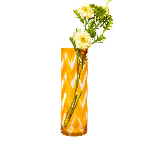 Chevron Sunshine Vase 1