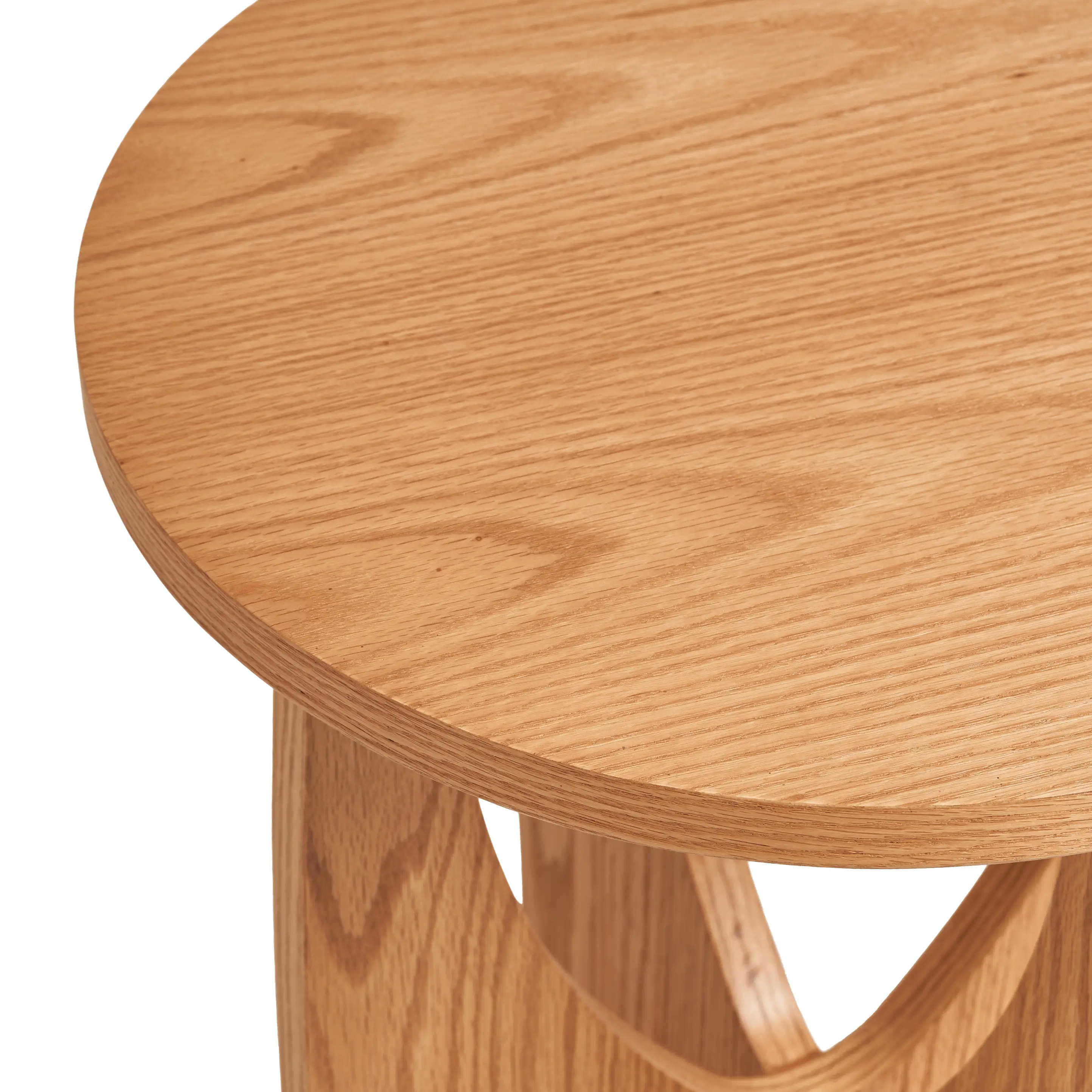 Aura Side Table - Silver Sands - Wooden Connected Legs 4