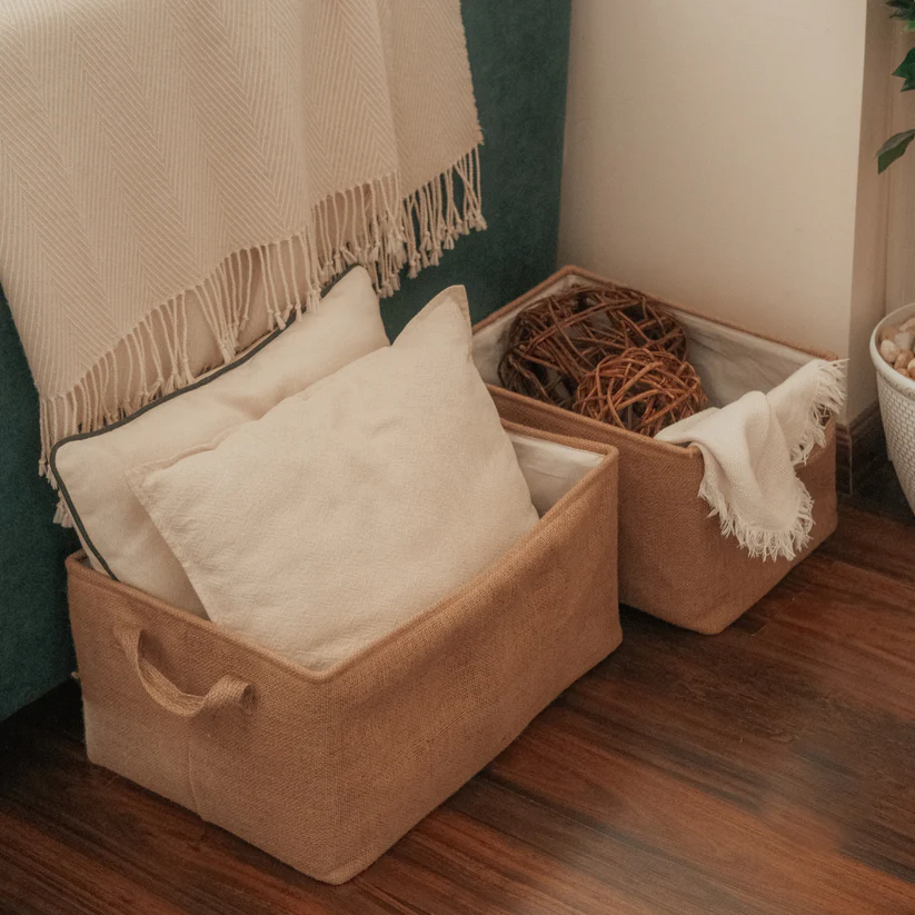 Jute storage basket 1