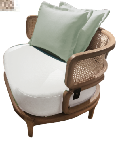 Curved Cane Chair 0