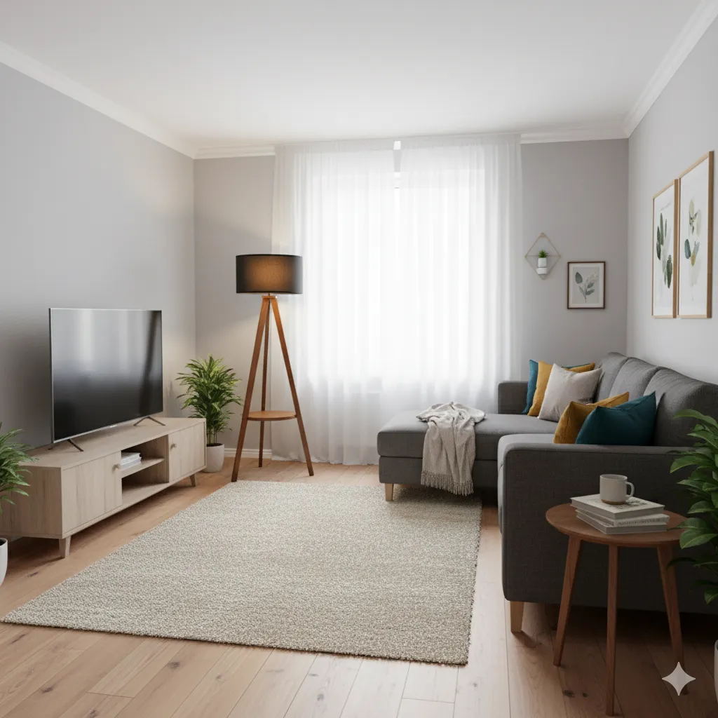 Floor Lamp - Brown & Black - YL187-3A 1