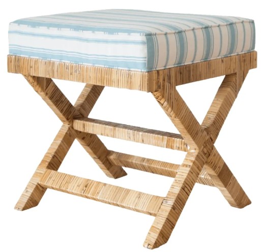 Hamptons X Stool With Cushion 0