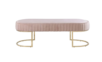 Fluted Banquettes - Staineless Steel Gold Legs 0