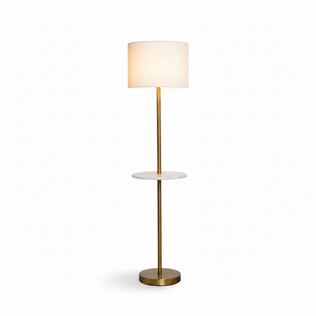 Floor Lamp - White & Gold YL186-3A 0