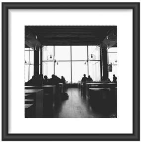 Black and white photography frame 2 - with  passe partout 5 cm 1