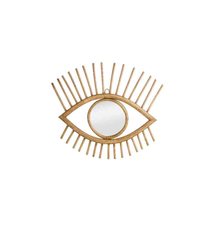 Ojo Bamboo Eye Wall Mirror - Natural Elegance 0