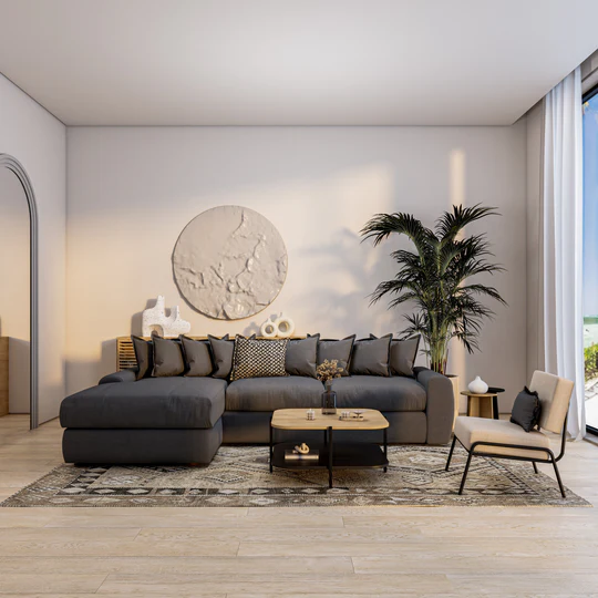 Cleo Table - 2 Levels With Metal Legs 1