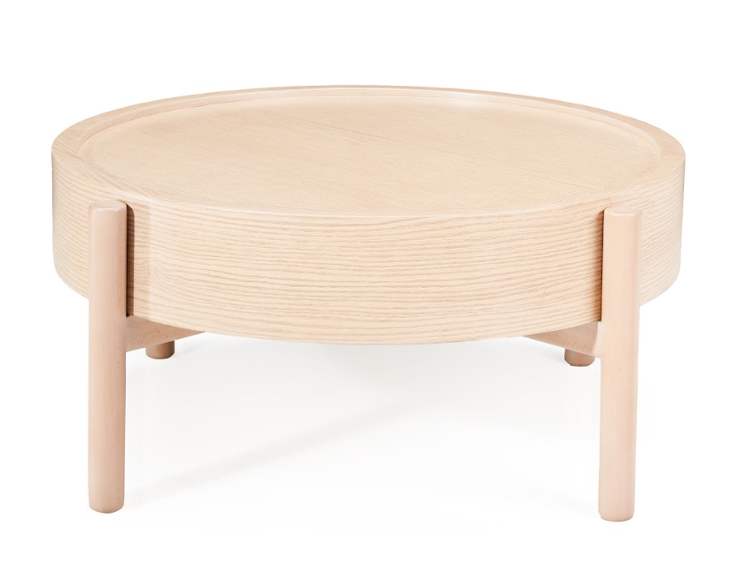 Otto Coffee Table - Round Shape With Solid Wooden Structure 0