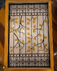 The Gate Tray With Mother of Pearl Acrylic Inlay 0