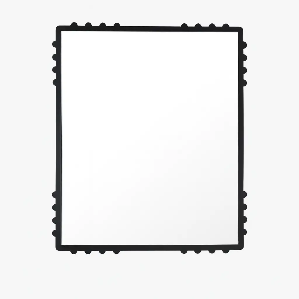 B&B Mirror - Rectangular Black Frame 0