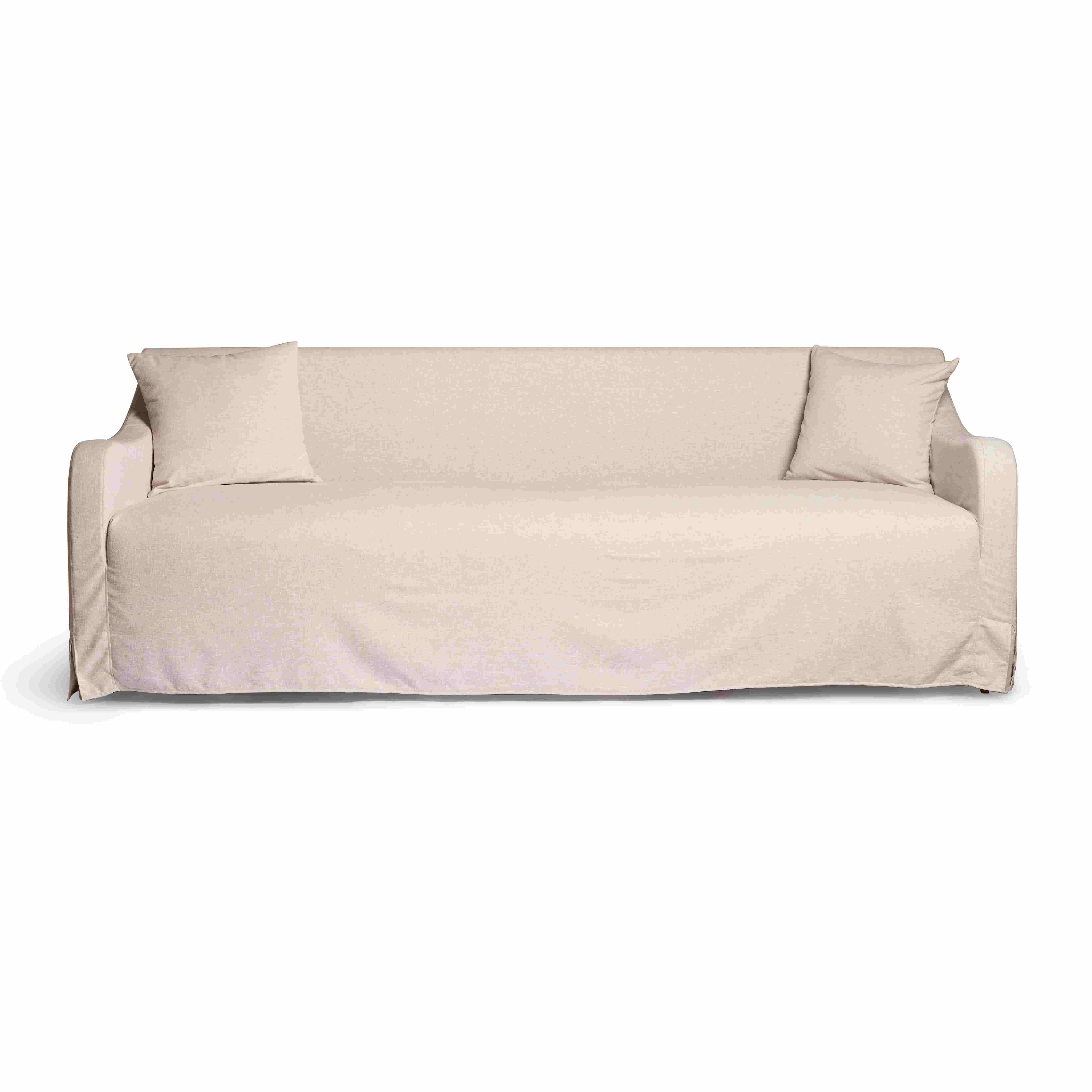 Rustic Slipcover Sofa – Washable Linen Design