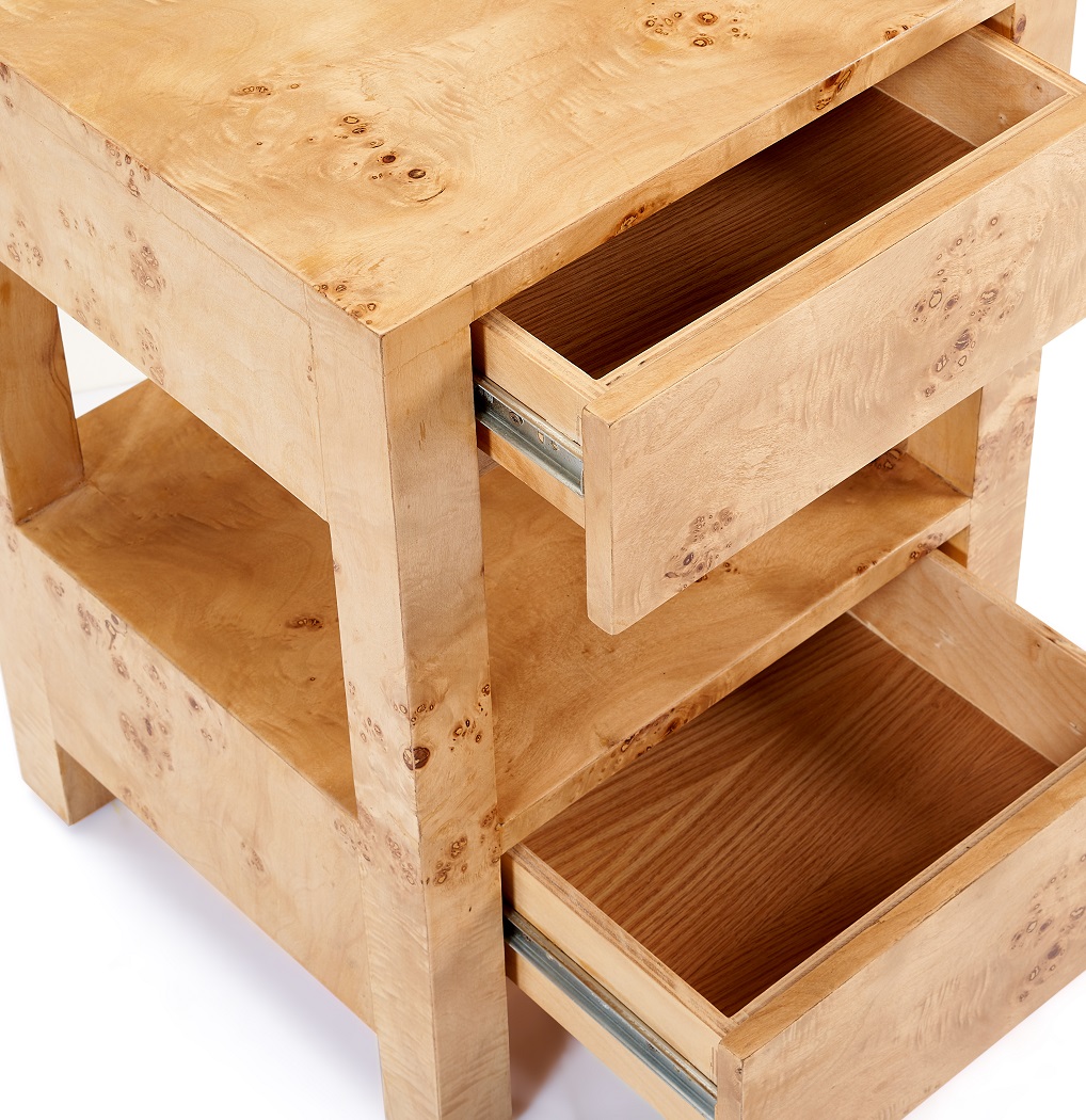 Burlap Night Stand 2