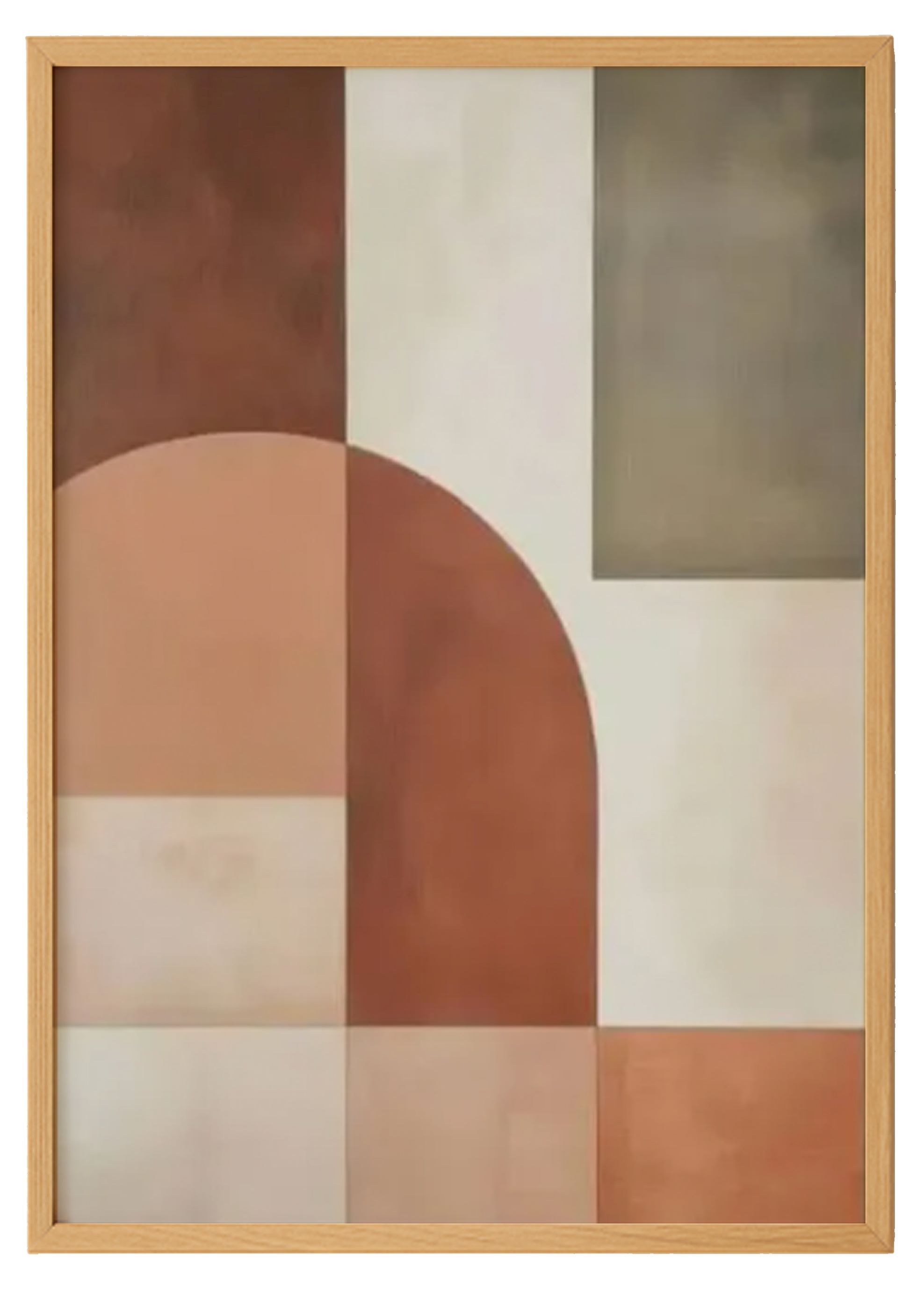 Abstract Minimalist  Wall Art - Modern Shapes and Colors 0