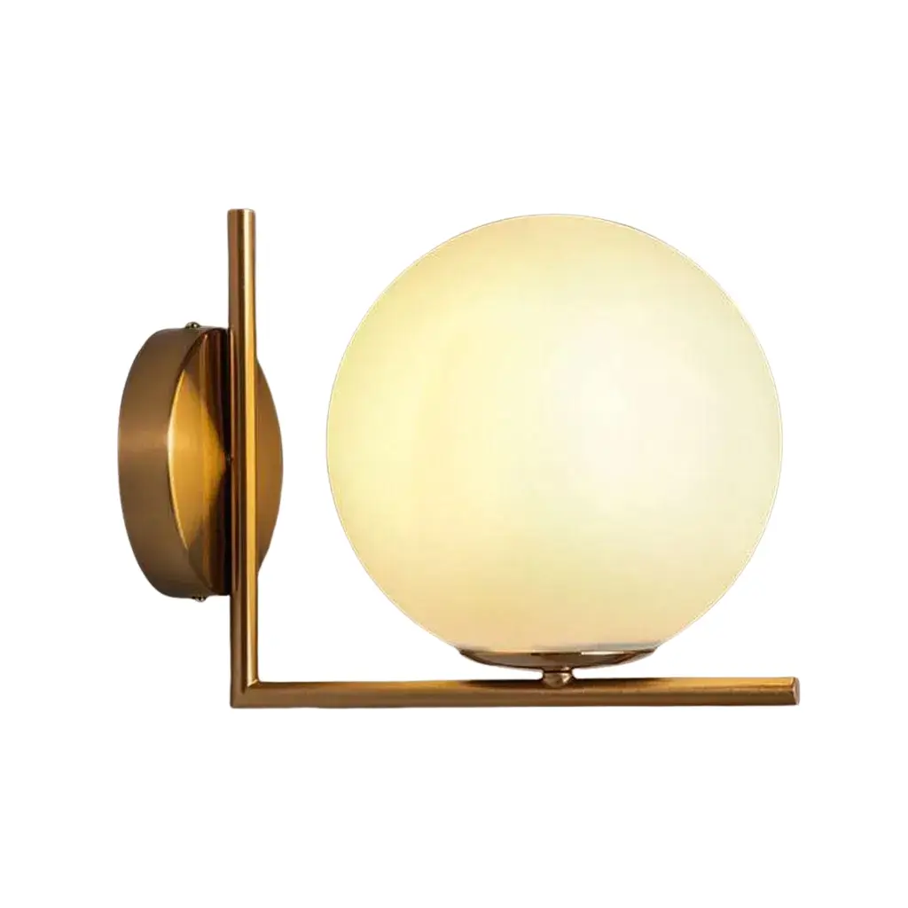 Modern Wall Lamp ARK W3 – Gold & Frosted Elegance 0