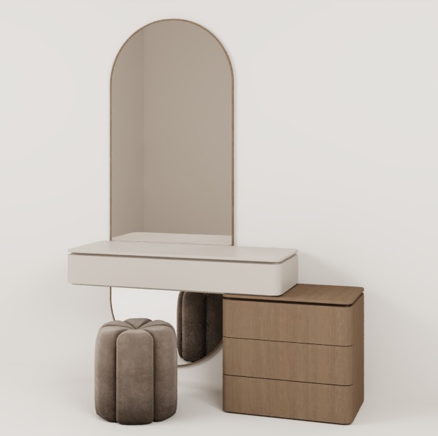 Aurora Wooden Vanity Dresser 2