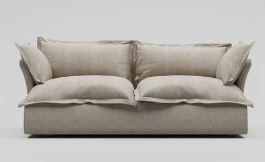 Haven 2 Seater Sofa With Relaxed Cushioned Design 0