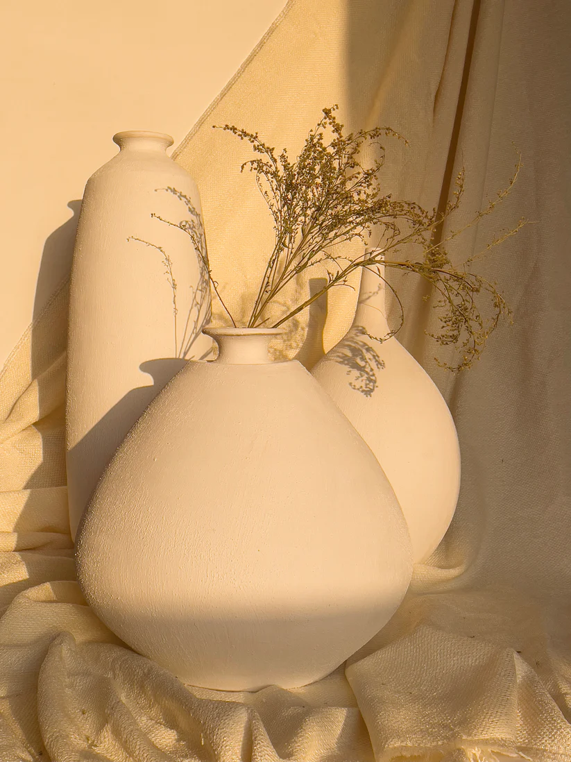 Three Shapes Vases Set – Minimalist Warmth with Natural Texture image