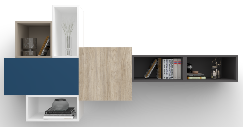Cube wall unit 220 0